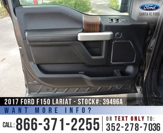 2017 Ford F150 Lariat *** Homelink, Cruise, Memory Seat, SYNC *** for sale in Alachua, AL – photo 13