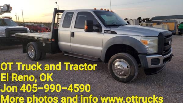 2011 Ford F-450 2wd Ext Cab 9ft Flatbed 6.8L Gas F450 for sale in fort smith, AR