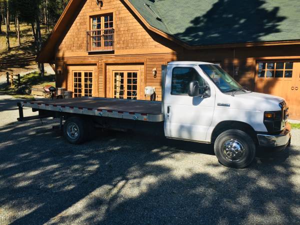 2016 Ford E-350 57000 Miles 1 Ton Flat Bed Truck 16’ for sale in Kalispell, MT – photo 4