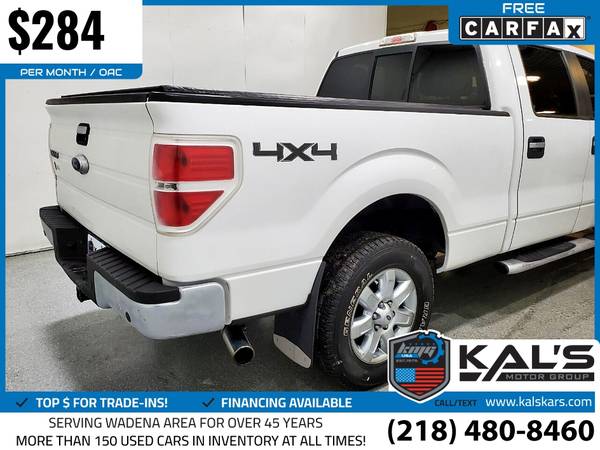 284/mo - 2013 Ford F150 F 150 F-150 XLT 4x4SuperCrew Styleside 55 for sale in Wadena, ND – photo 5