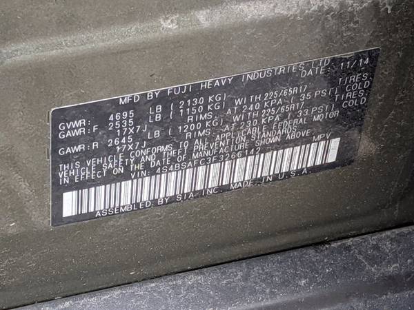 2015 Subaru Outback 2 5i Premium AWD All Wheel Drive SKU: F3266142 for sale in Cockeysville, MD – photo 19