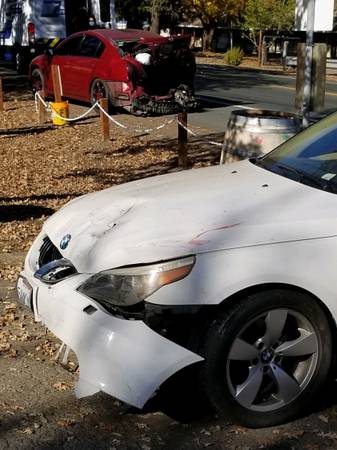 BMW 525i **Front End Damage** - cars & trucks - by owner - vehicle... for sale in Santa Rosa, CA – photo 2