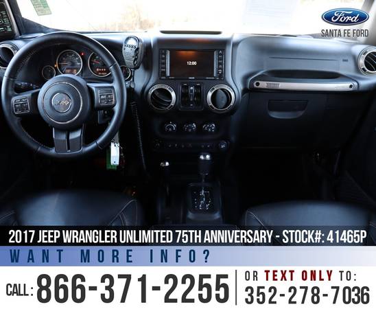 17 Jeep Wrangler Unlimited 75th Anniversary Alpine Premium Audio for sale in Alachua, FL – photo 14