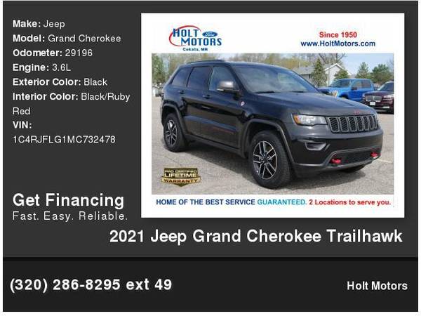 2021 Jeep Grand Cherokee Trailhawk - - by dealer for sale in Cokato, MN