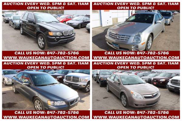 2003 BMW X5/2006 CADILLAC STS/2009 VOLVO S60/2008 SATURN AURA - cars for sale in WAUKEGAN, IL