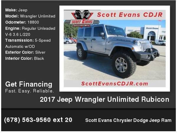 2017 Jeep Wrangler Unlimited Rubicon for sale in Carrollton, GA