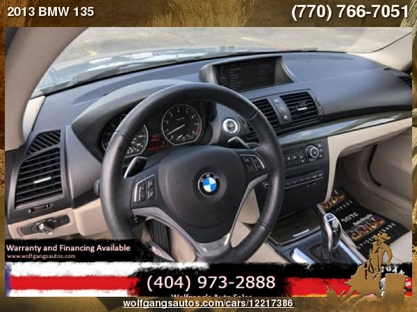 2013 BMW 135 I Great Cars, Great Prices, Great Service!! Years for sale in Duluth, GA – photo 16