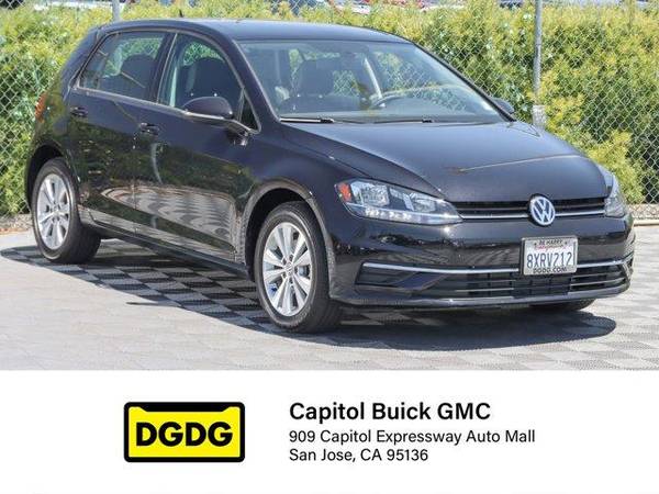 2021 VW Volkswagen Golf 1 4T TSI hatchback Deep Black Pearl - cars & for sale in San Jose, CA
