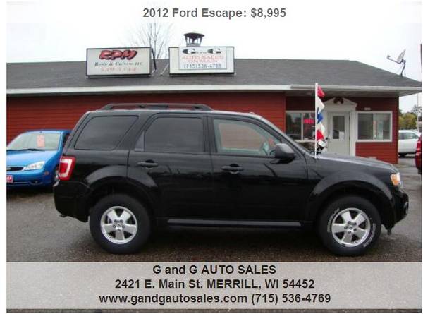 2012 Ford Escape XLT AWD 4dr SUV 62438 Miles for sale in Merrill, WI