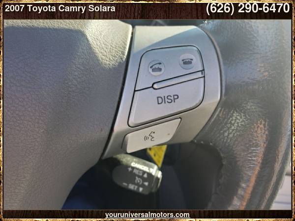 2007 Toyota Camry Solara SLE V6 2dr Convertible - cars & trucks - by... for sale in Glendora, CA – photo 9