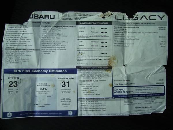 2010 Subaru Legacy Premium AWD for sale in Alliance, OH – photo 18