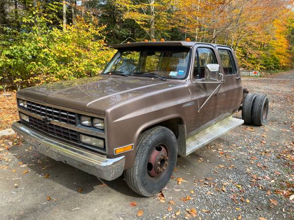 1991 Chevy 3+3 Crew Cab Dually 2wd - cars & trucks - by owner -... for sale in Brackney, NY