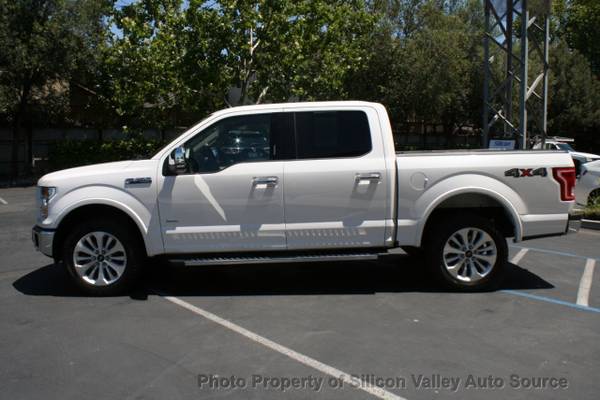 2015 Ford F-150 4WD SuperCrew 145 Lariat White for sale in Campbell, CA – photo 7
