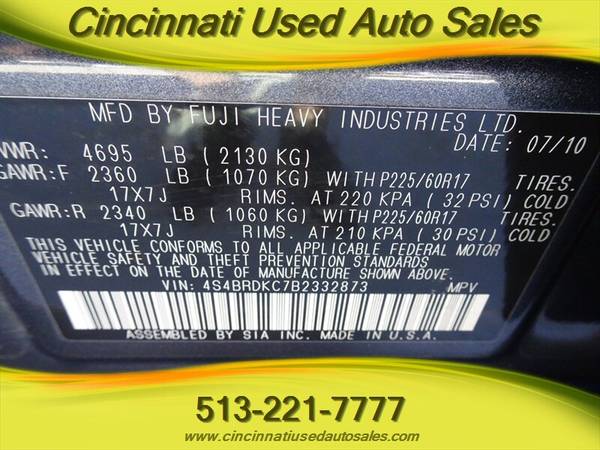 2011 Subaru Outback 3 6L H6 Limited AWD - - by dealer for sale in Cincinnati, OH – photo 22