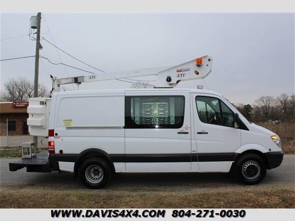 2013 Mercedes-Benz Sprinter Cargo 3500 Manlift Boom Bucket Diesel Blue for sale in Richmond, DE – photo 6