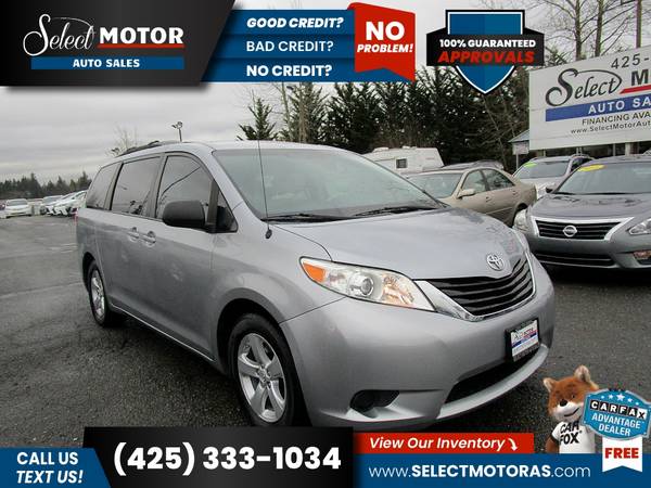 2013 Toyota Sienna LE 8 PassengerMini Van FOR ONLY 337/mo! - cars & for sale in Lynnwood, WA