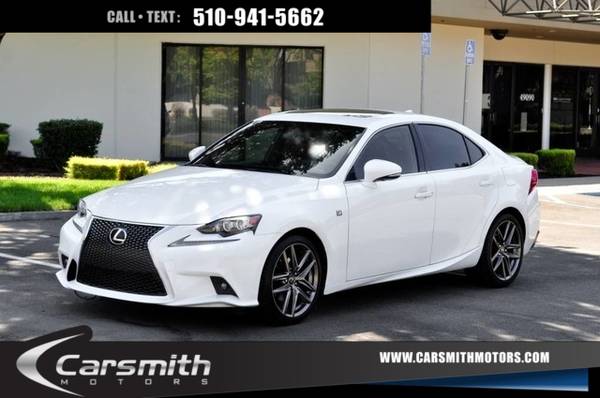 2014 IS 250 F-Sport Navigation Striking White-on-Red Color Combo! for sale in Fremont, CA