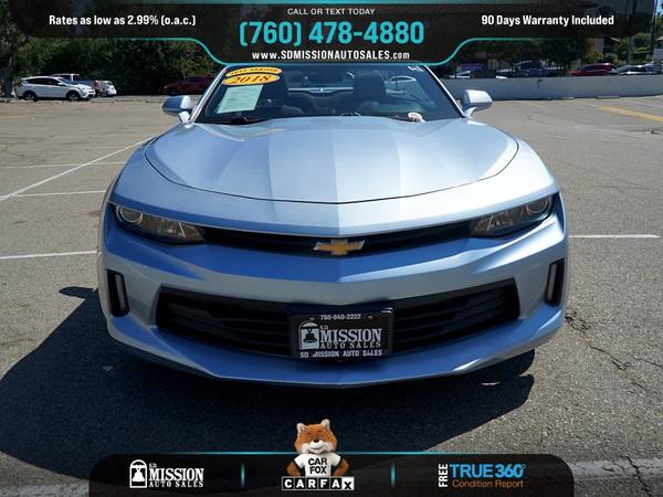 2018 Chevrolet Camaro 1LT 1 LT 1-LT FOR ONLY 388/mo! - cars & for sale in Vista, CA – photo 3
