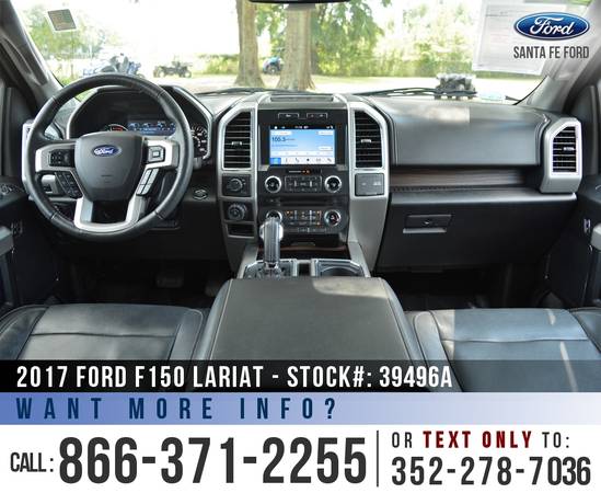 2017 FORD F150 LARIAT *** SYNC, SONY Audio, Homelink, Cruise *** for sale in Alachua, FL – photo 15