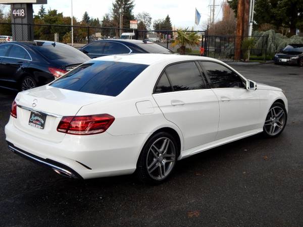White on Black 2015 Mercedes-Benz E-Class E400 AMG Sport - cars & for sale in Auburn, OR – photo 9