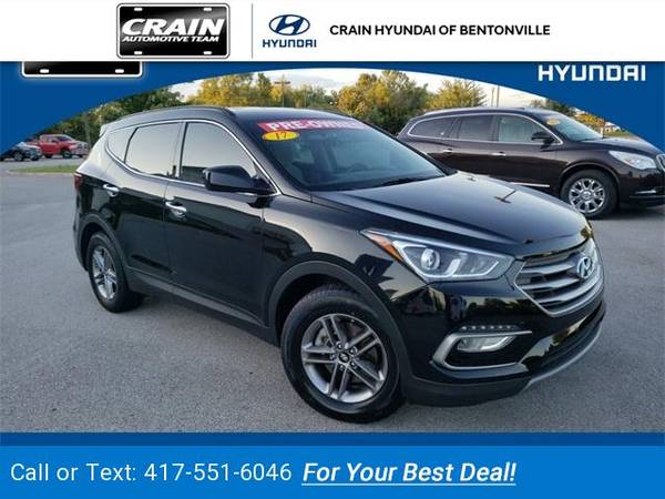 2017 Hyundai Santa Fe Sport 2.4 Base suv Twilight Black for sale in Bentonville, AR