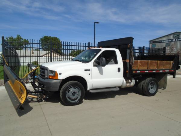 2001 Ford F450 9' Landscape Dump Truck w/ Plow (4x4) 81k Miles for sale in Dupont, CO – photo 6