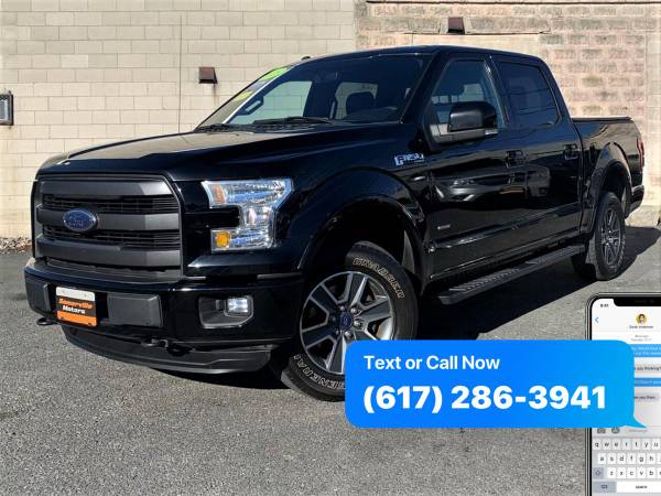2016 Ford F-150 F150 F 150 Lariat 4x4 4dr SuperCrew 6 5 ft SB for sale in Somerville, MA