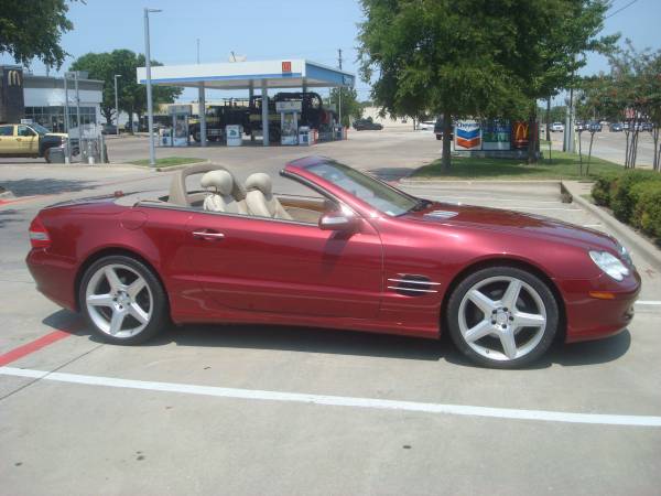 2005 MERCEDES SL500 MAROON / TAN LEATHER 139,989 ACTUAL MILES - cars... for sale in Jenks, OK – photo 5