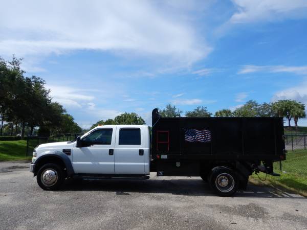 2009 Ford F450 Crew Cab 12ft Dump Truck 6.4L Diesel FL Truck F-450 for sale in West Palm Beach, FL – photo 5