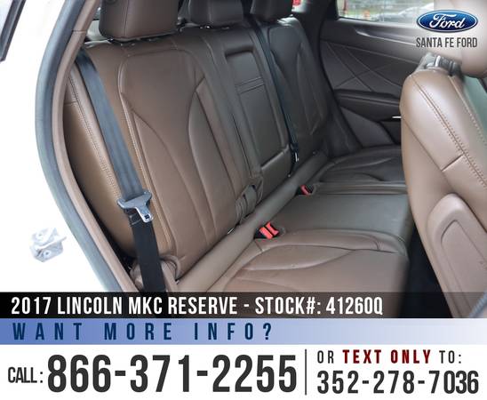 2017 LINCOLN MKC RESERVE Sunroof, Leather Seats, SYNC 3 for sale in Alachua, FL – photo 20
