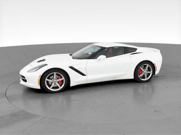 2014 Chevy Chevrolet Corvette Stingray Coupe 2D coupe White -... for sale in Placerville, CA – photo 4