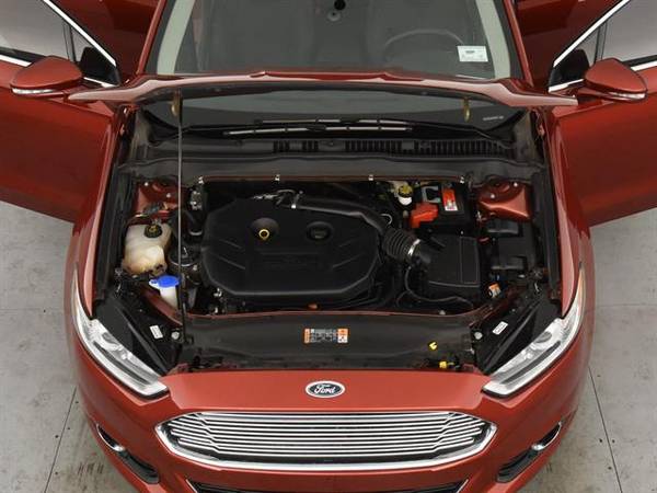 2014 Ford Fusion Titanium Sedan 4D sedan RED - FINANCE ONLINE for sale in Atlanta, CA – photo 4