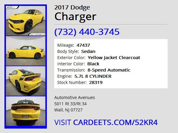 2017 Dodge Charger, Yellow Jacket Clearcoat - - by for sale in Wall, NJ – photo 22