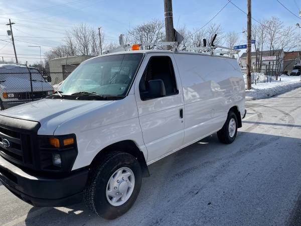 2008 Ford E150 Cargo Van V8 Ladder racks clean - - by for sale in Cleveland, OH – photo 3