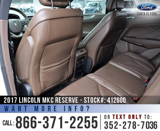 2017 LINCOLN MKC RESERVE Sunroof, Leather Seats, SYNC 3 for sale in Alachua, FL – photo 18