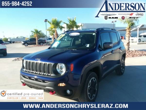 2017 *Jeep* *Renegade* *Trailhawk 4x4* Blue for sale in Lake Havasu City, AZ