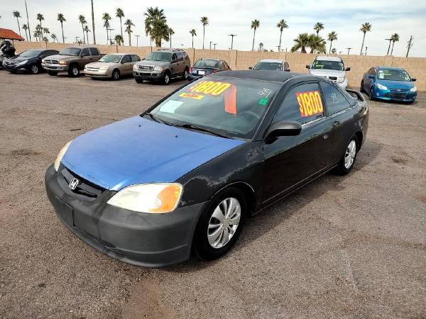 2001 Honda Civic 2dr Cpe LX Auto FREE CARFAX ON EVERY VEHICLE - cars for sale in Glendale, AZ – photo 2