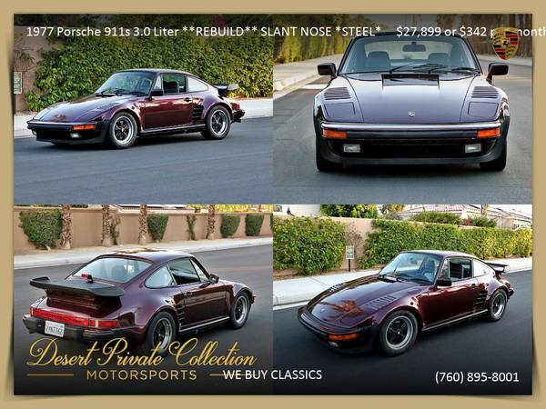 1976 Porsche 911S Fully Matching Numbers+COA Coupe Coupe at an... for sale in Palm Desert, TX – photo 22