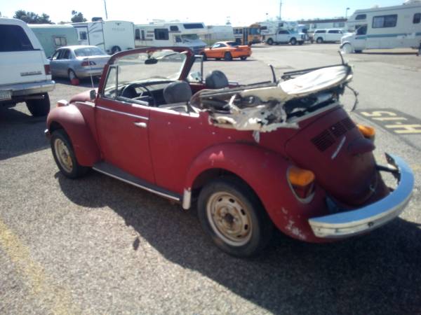 1978 VW Super Beetle Convertible *Runs but needs some TLC* for sale in Tucson, AZ – photo 5