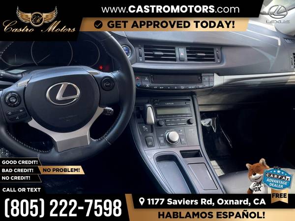 2015 Lexus CT 200h 200 h 200-h BaseHatchback for only 320/mo! for sale in Oxnard, CA – photo 3