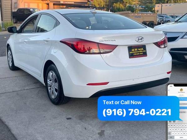 2016 Hyundai Elantra SE 4dr Sedan 6A (US) - Your job is your credit! for sale in Roseville, CA – photo 5