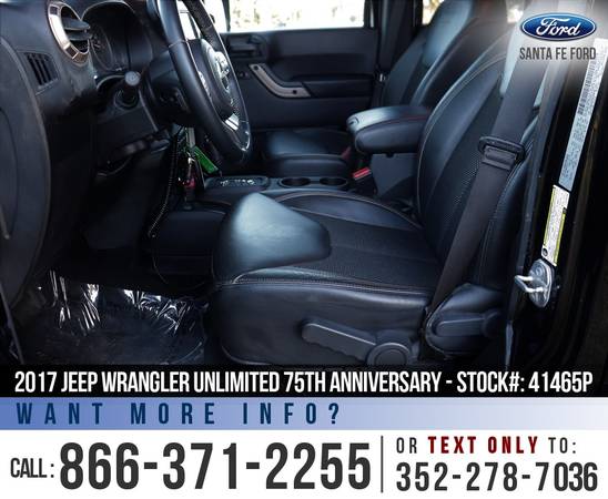 17 Jeep Wrangler Unlimited 75th Anniversary Alpine Premium Audio for sale in Alachua, FL – photo 12