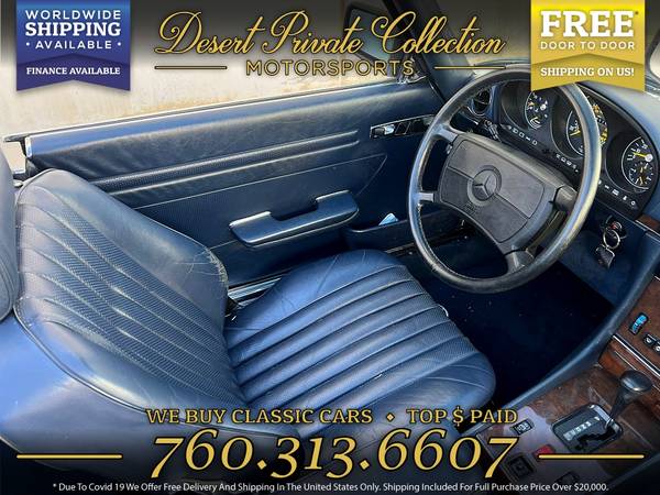 1989 Mercedes-Benz 560SL Original Paint 58k Mile Convertible only at for sale in Other, IL – photo 7