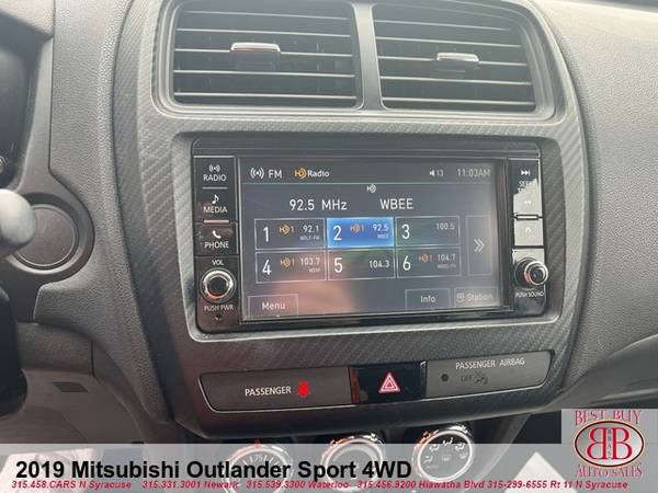 2019 MITSUBISHI OUTLANDER SPORT 4WD Everyone approved Low Miles for sale in Waterloo, NY – photo 11