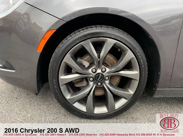 2016 CHRYSLER 200 S AWD! LOADED! HEATED LEATHER! REMOTE START! APPLY!! for sale in N SYRACUSE, NY – photo 9