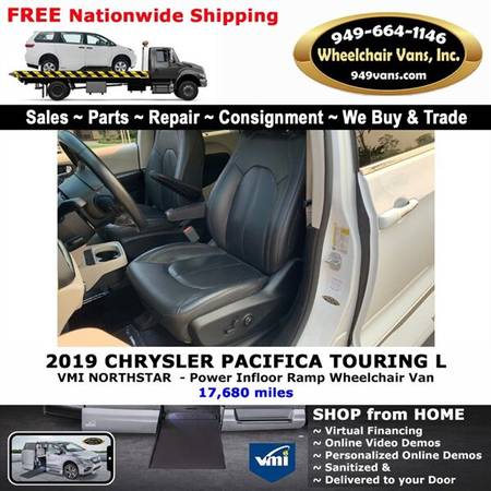 2019 Chrysler Pacifica Touring L Wheelchair Van VMI Northstar - Pow... for sale in LAGUNA HILLS, OR – photo 10