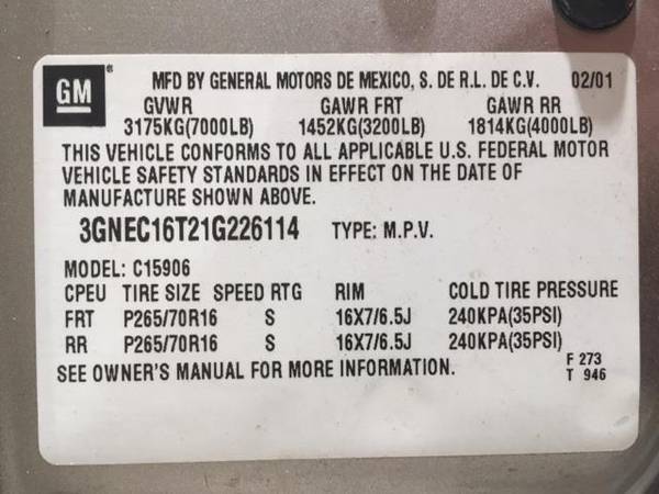 2001 Chevrolet Suburban 1500 LT - SUV for sale in Comanche, TX – photo 22