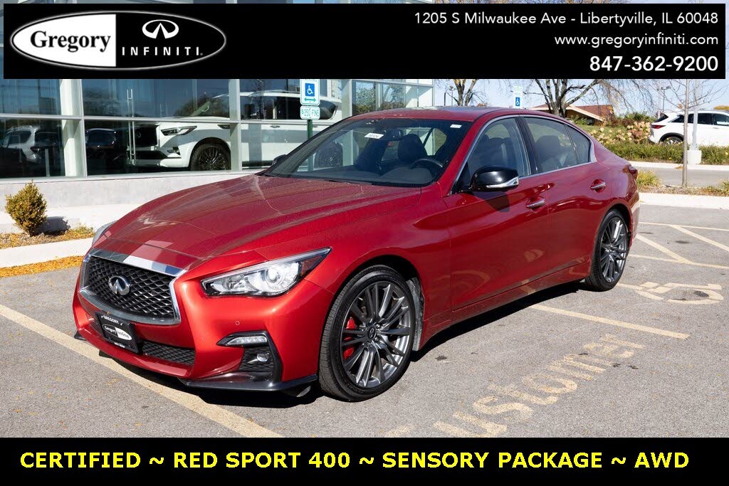 2019 INFINITI Q50 Red Sport 400 AWD for sale in Libertyville, IL