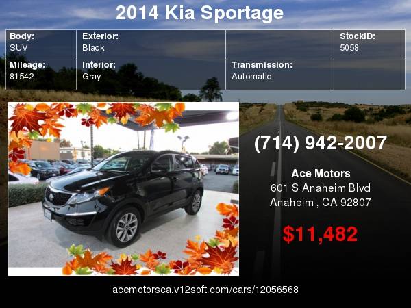 2014 Kia Sportage LX Sport Utility 4D Easy Financing, All... for sale in Anaheim, CA – photo 24