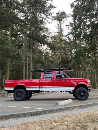 F350 crew cab long bed 4x4 manual transmission low miles - cars & for sale in ANACORTES, WA – photo 3